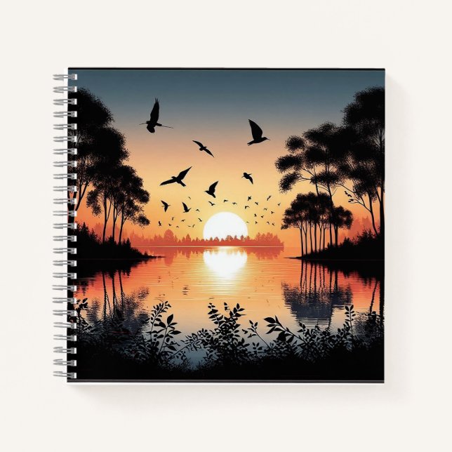 Sunset Serenity Notizbuch (Vorderseite)