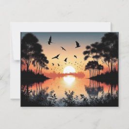 Sunset Serenity Postkarte