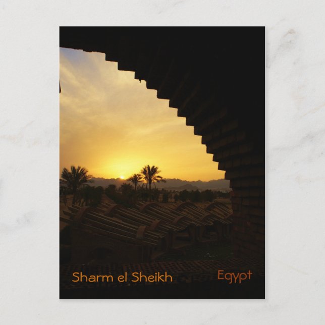 Sunset Sharm el Sheik Postkarte (Vorderseite)