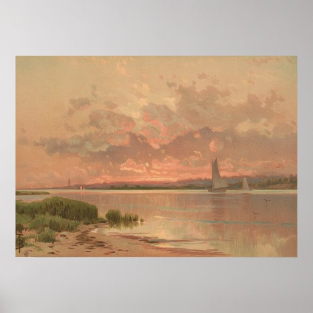 Sunset Shinnecock Bay Poster (Vorne)