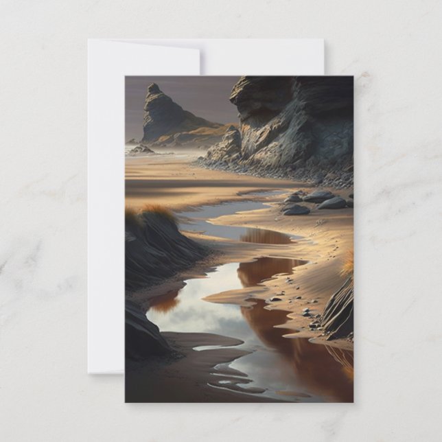 Sunset Shore Dankeskarte (Vorderseite)