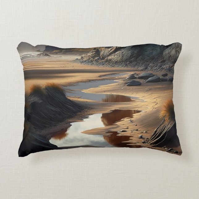 Sunset Shore Dekokissen (Vorderseite)