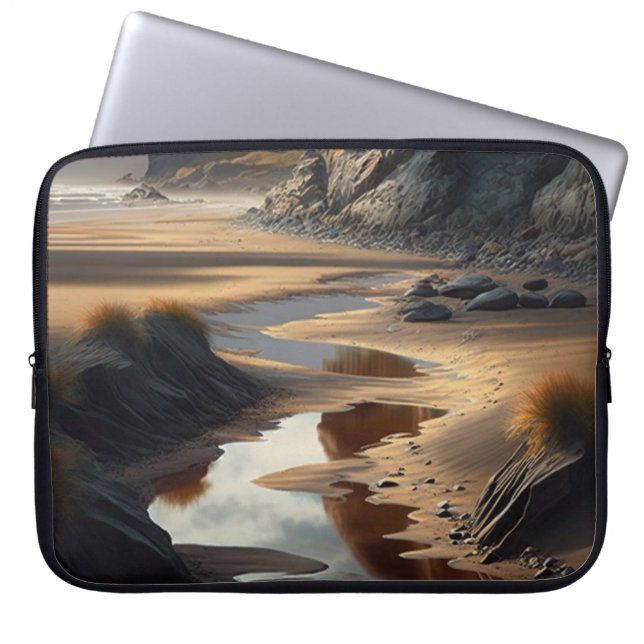 Sunset Shore Laptopschutzhülle (Vorderseite)