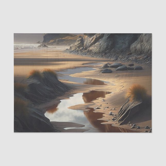 Sunset Shore Seidenpapier (Vorderseite)