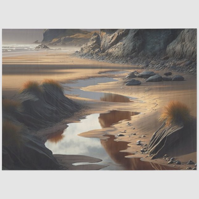 Sunset Shore Seidenpapier (Vorderseite)