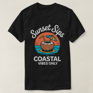 Sunset Sips Sommer T-Shirt