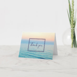 Sunset Skies Ocean Beach Blue Mariage Merci
