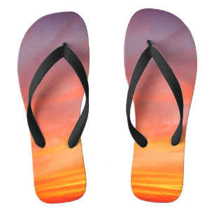 Sunset Sky Flip Flops