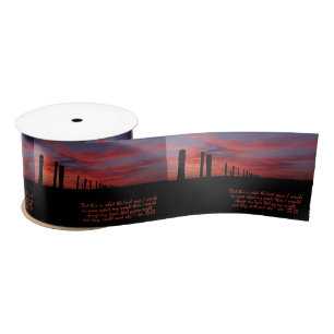Sunset Sky Inspiration Versprechen Satinband