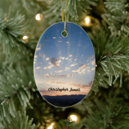 Sunset Sky Personalisiert Keramik Ornament