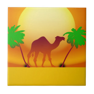 Sunset Small (4,25" x 4,25") Keramik Foto Tile Fliese