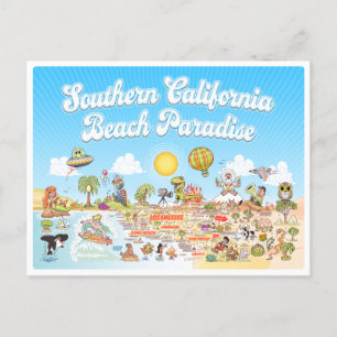 Sunset SoCal Postkarte
