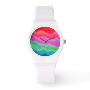 "Sunset Sorbet" Abstrakte Kunst Armbanduhr