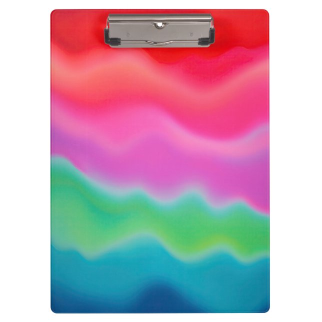 "Sunset Sorbet" Abstrakte Kunst Klemmbrett (Vorderseite)