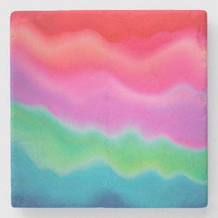 "Sunset Sorbet" Abstrakte Kunst Steinuntersetzer