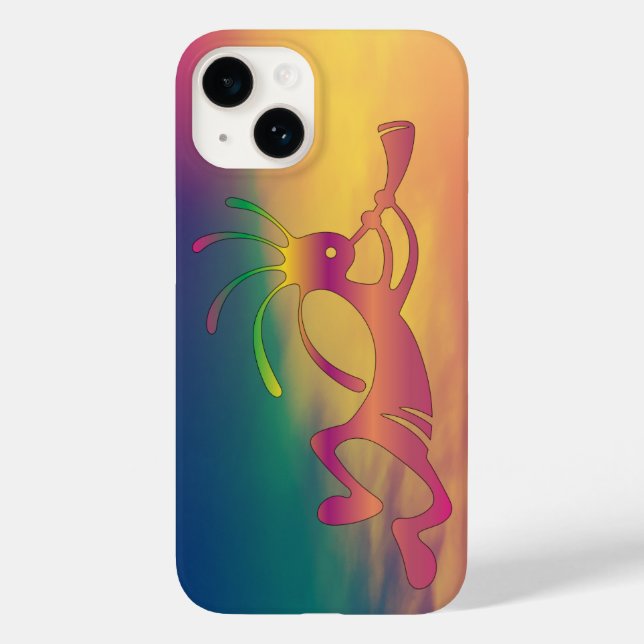Sunset Southwest Kokopelli Case-Mate iPhone 14 Hülle (Rückseite)