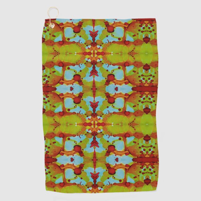 Sunset Spill Golfhandtuch (Vorderseite)