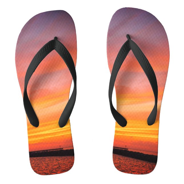 Sunset Splash Flip Flops (Fußbett)