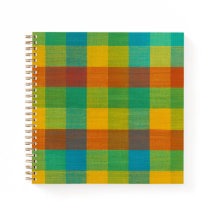 Sunset Squares - Farbiges Kariertes SpiralNotebook