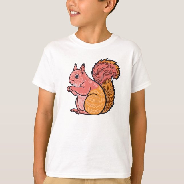 Sunset Squirrel  T-Shirt (Vorderseite)