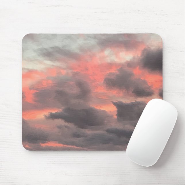 Sunset Stormy Clouds Mousepad (Mit Mouse)