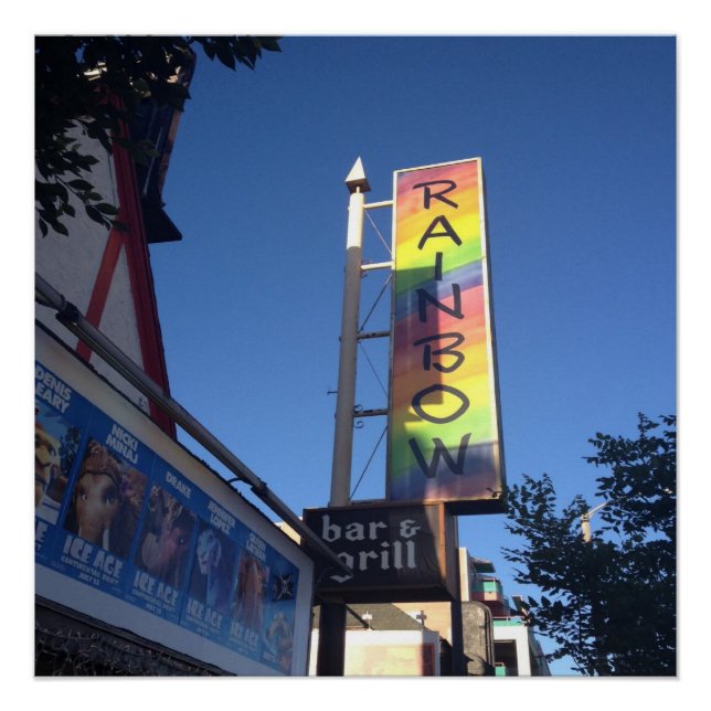 Sunset Strip Rainbow Los Angeles Color Fotografie Poster (Vorderseite)