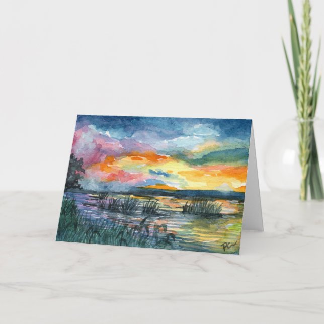 Sunset-Studie #2 Karte (Vorderseite)