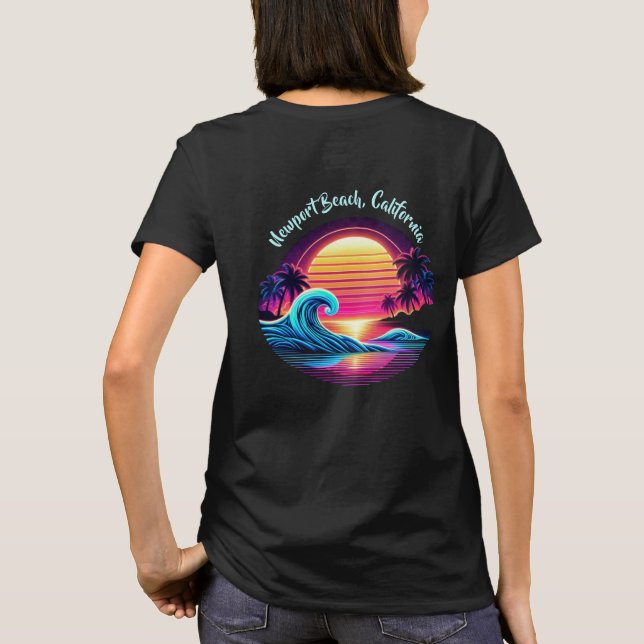 Sunset Surf Glow T-Shirt (Rückseite)