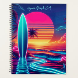 Sunset Surfboard Neon Lights- Planer