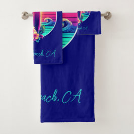 Sunset Surfboard Paradies- Badhandtuch Set