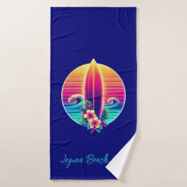 Sunset Surfboard Paradies- Badhandtuch Set