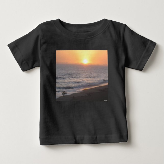 Sunset Surfer Baby T-shirt (Vorderseite)