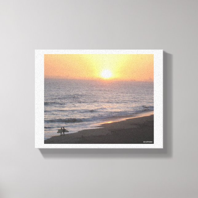 Sunset Surfer Leinwanddruck (Vorderseite)