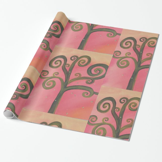 Sunset Swirl Geschenkpapier (Ungerollt)