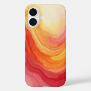 Sunset Swirl iPhone Case - Gelb, Rot & Orange