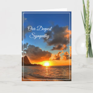 Sunset Sympathy Card Karte