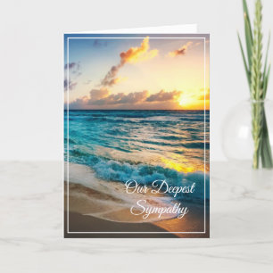 Sunset Sympathy Card Karte