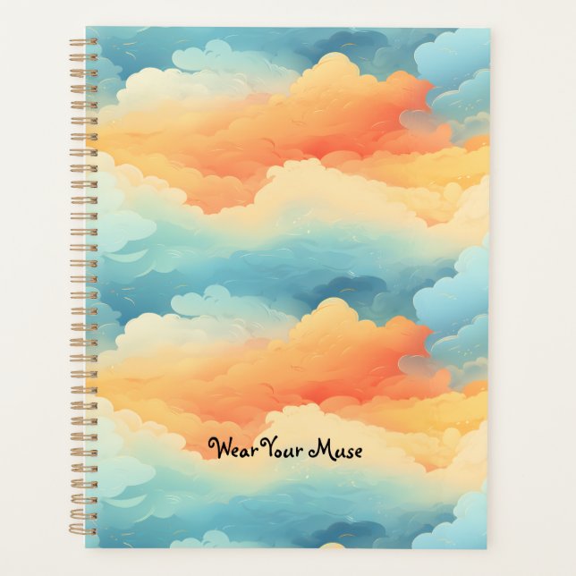 Sunset Symphony: Ethereal Dusk Planner Planer (Vorderseite)