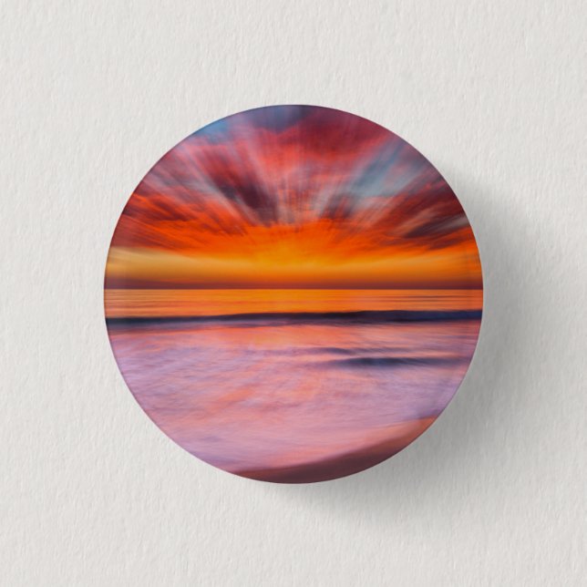Sunset Tamarack Beach| Carlsbad, CA Button (Vorderseite)
