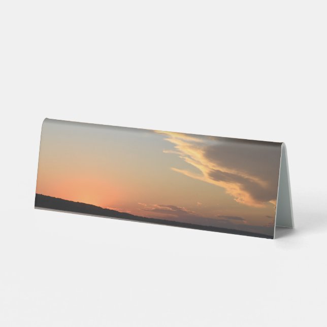 Sunset Tent sign for party (matches wrapping paper Tischaufsteller (Rückseite)