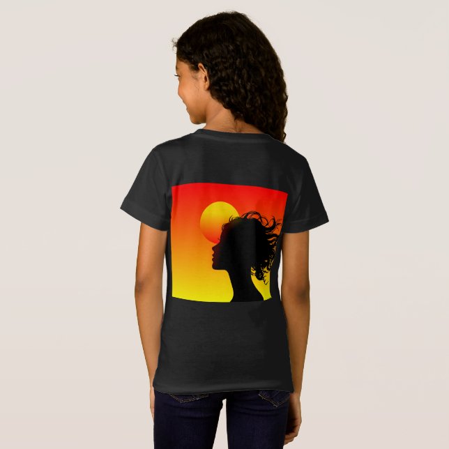 Sunset Tree Nature T-Shirt Design (Dos entier)