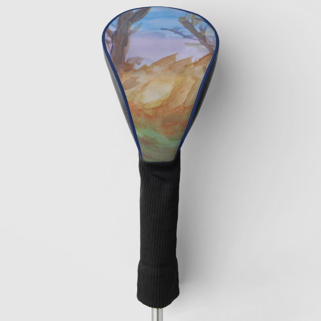 Sunset Trees Golf Headcover (Vorderseite)