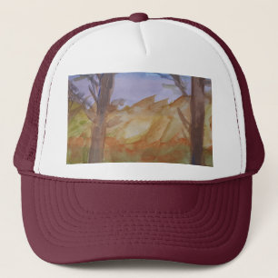 Sunset Trees Truckerkappe