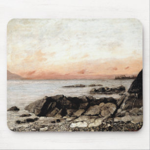 Sunset, Vevey, Schweiz - Gustave Courbet Mousepad