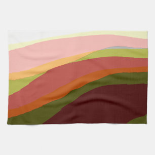 Sunset Vibes Abstrakt Art 206 Geschirrtuch