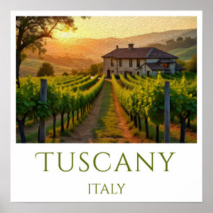 Sunset Vineyard Personalisiert Poster