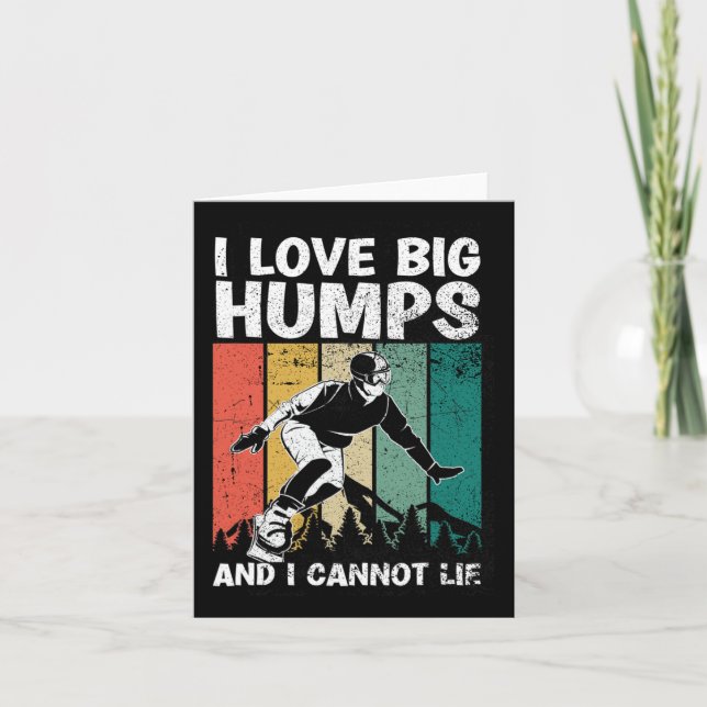 Sunset Vintag Snowboarden Snowboarder Karte (Vorderseite)