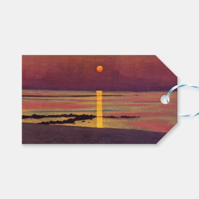 Sunset (von Félix Vallotton) Geschenkanhänger (Vorderseite (Horizontal))