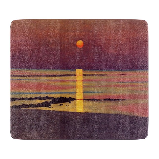 Sunset (von Félix Vallotton) Schneidebrett (Vorderseite)