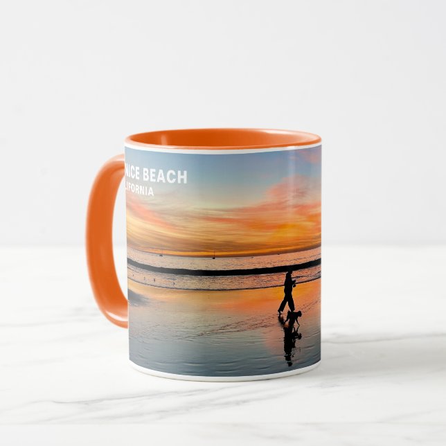 Sunset Walk - Venice Beach, CA Tasse (Vorderseite Links)